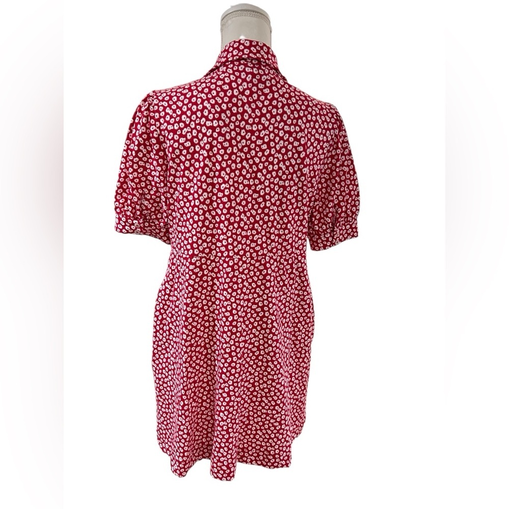 Boden Red and White Mini Dress - Picture 5 of 9